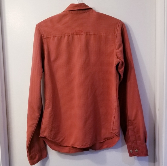Columbia GRT Orange Button-down Shirt - Picture 5 of 7